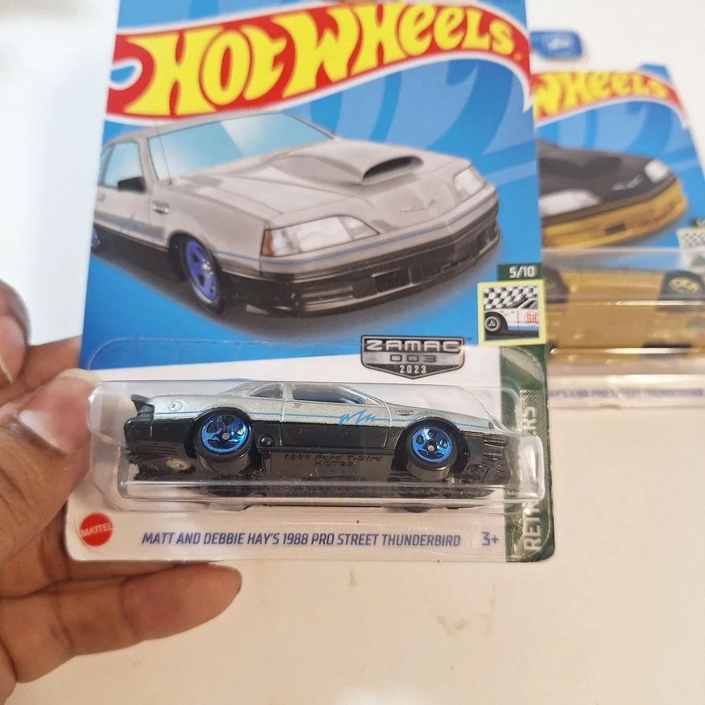 Hot Wheels Matt And Debbie Hay's 1988 Pro Street Thunderbird Zamac/ Black/‎ Pink